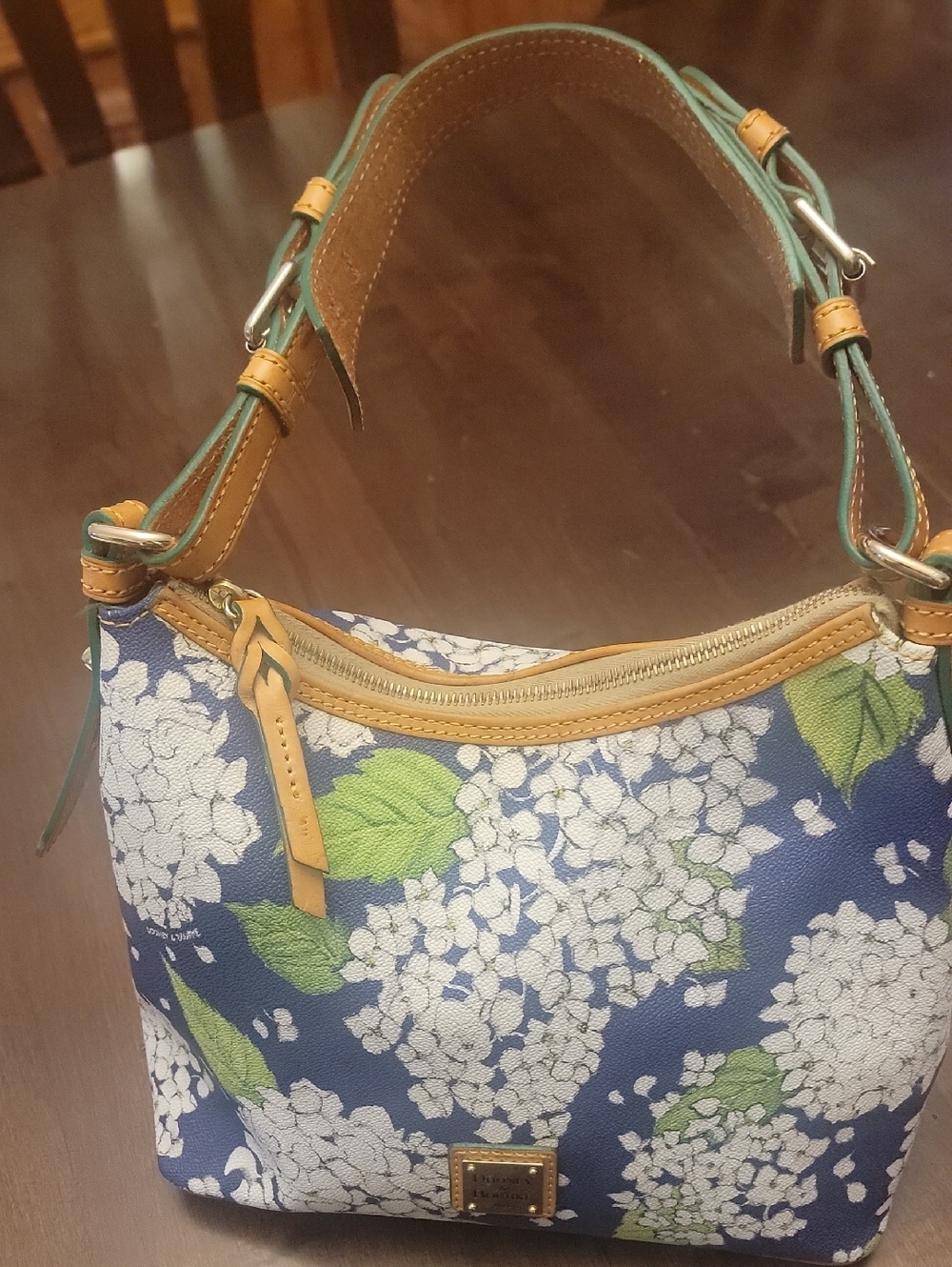 Hydrangea Floral Shoulder Bag By Dooney & Bourke